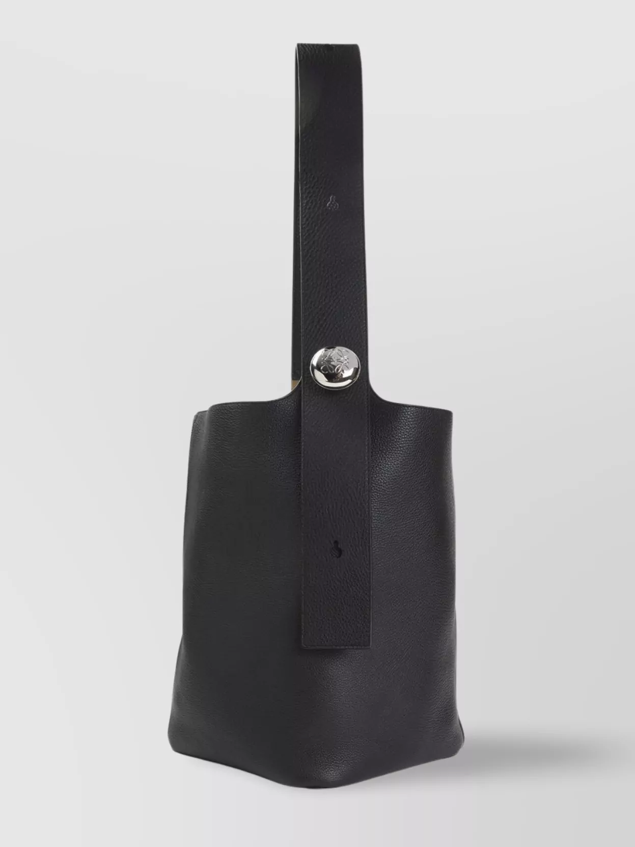 Loewe Textured Leather Bucket Bag With Metal Handle