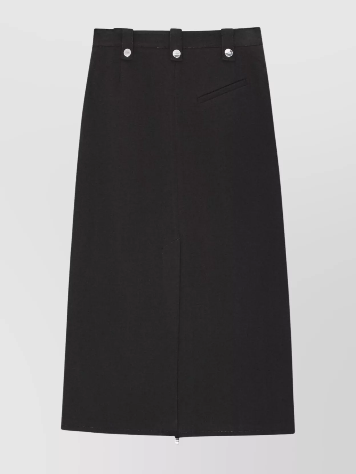 Ganni Long Skirt With Full Zip And Slit