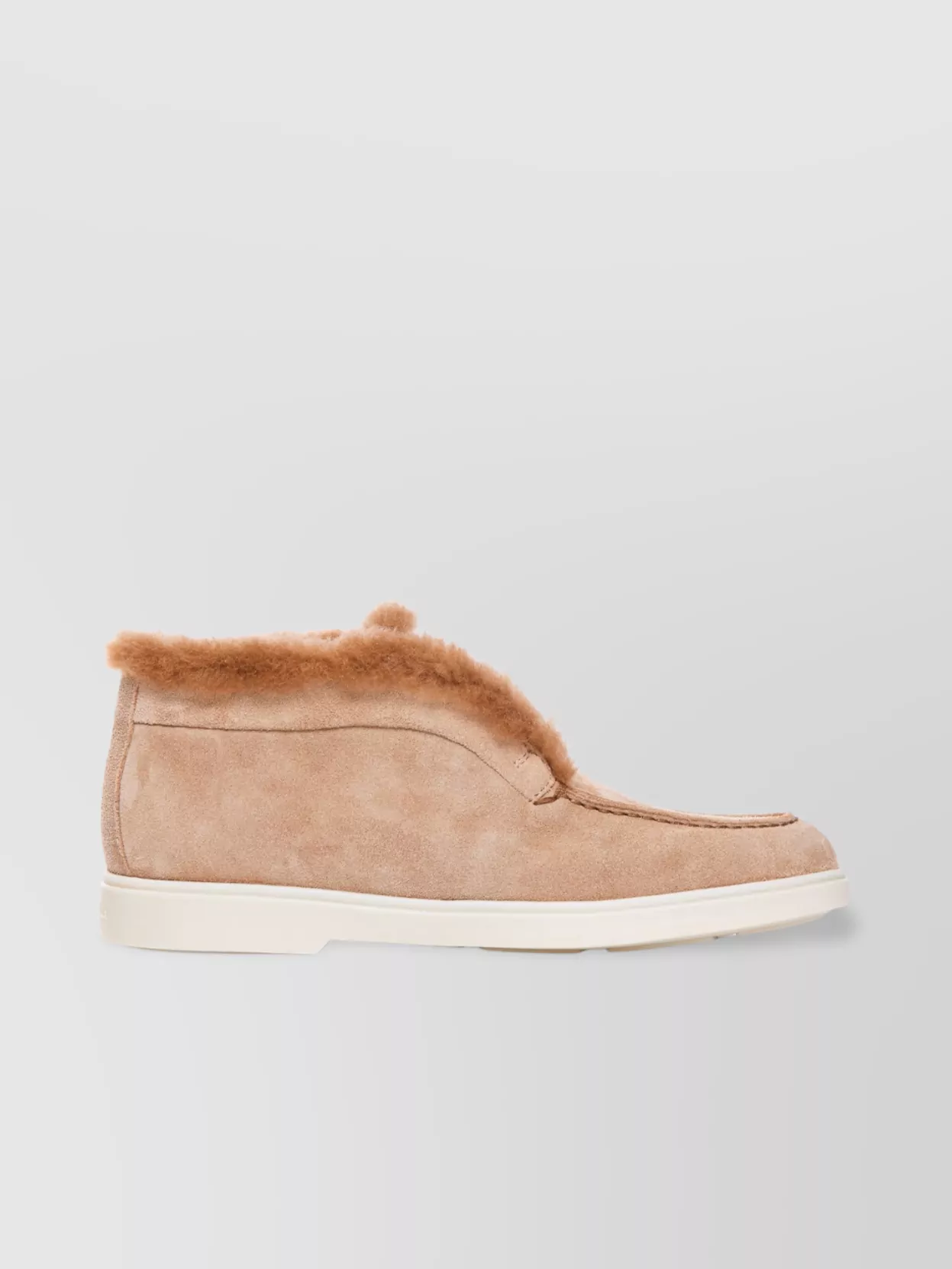 Santoni Suede Desert Bootie Loafers