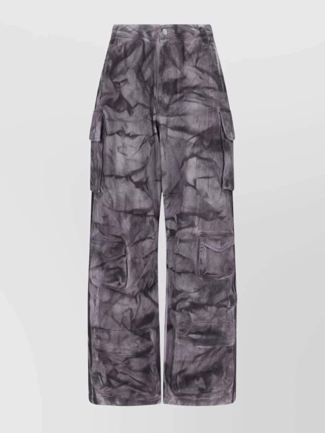 Adidas Originals Cargo Trousers With Side Stripes And Loops In Gray