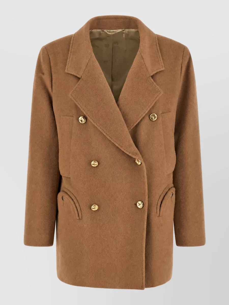 Blazé Milano camel hair double-breasted coat