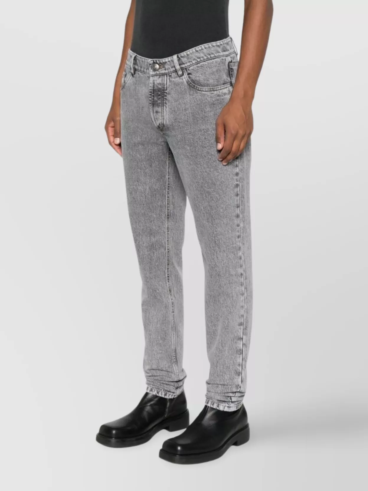 Brunello Cucinelli Five-Pocket Trousers With Belt Loops And Contrast Stitching
