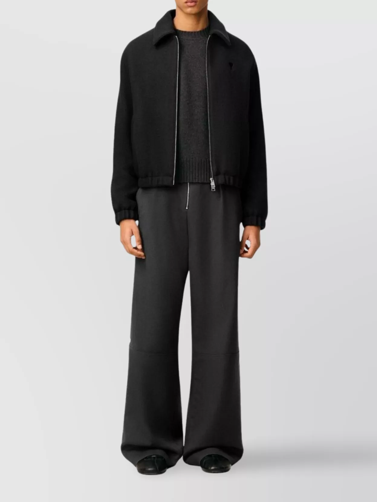Ami Paris Tailored Jacket Collared Design