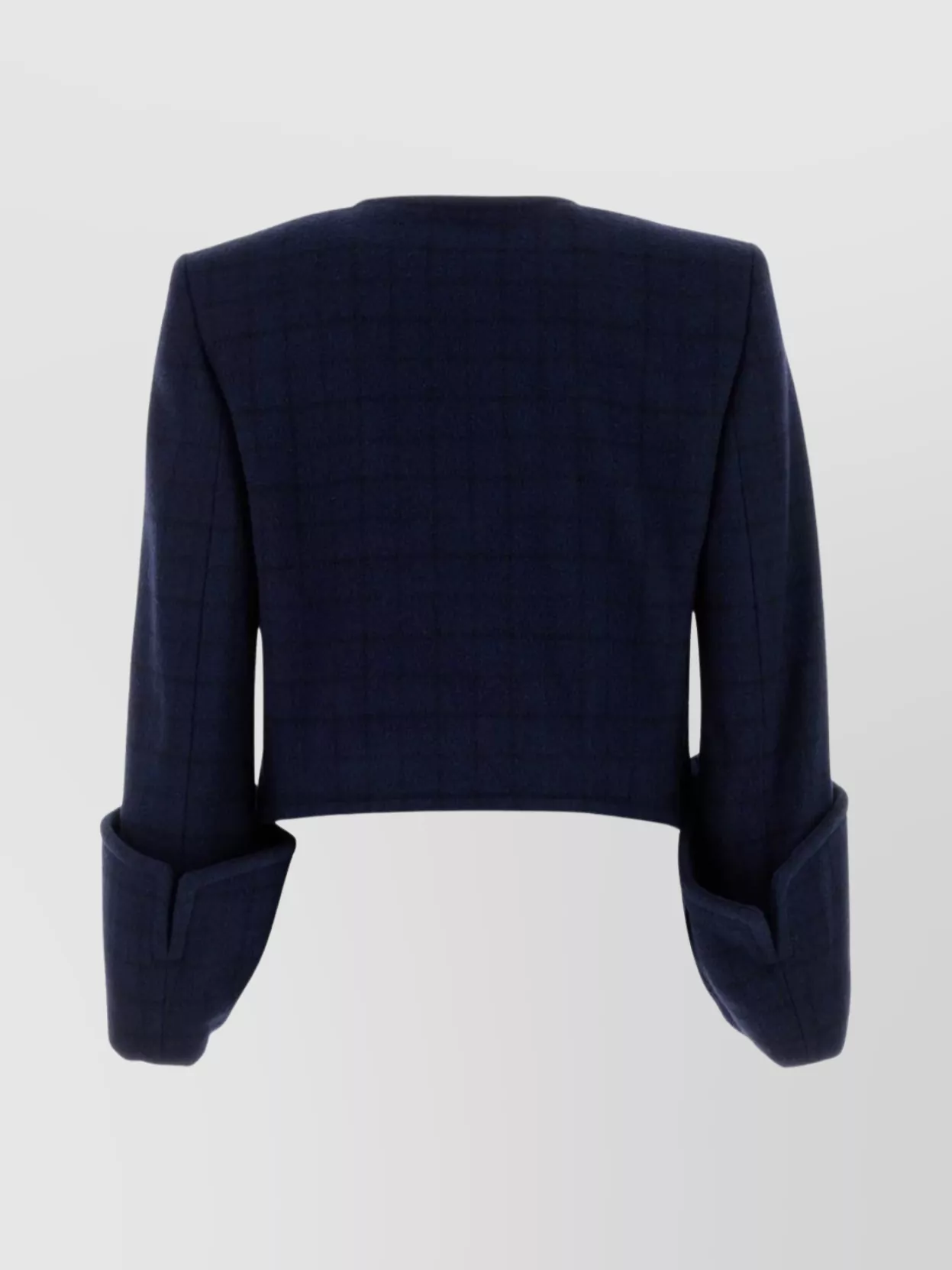 Chloé Printed Wool Blend Blazer Body In Blue