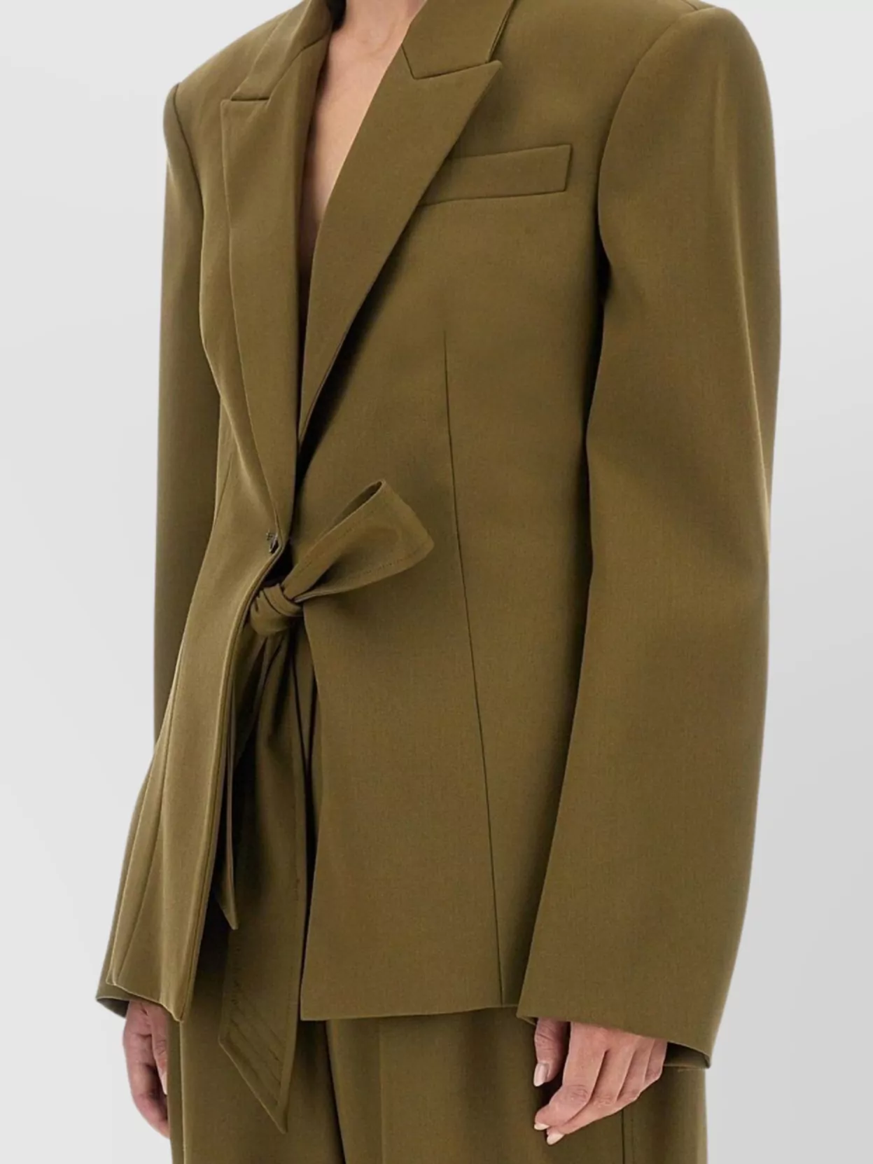 The Attico Structured Jacket With Pockets And Lapels