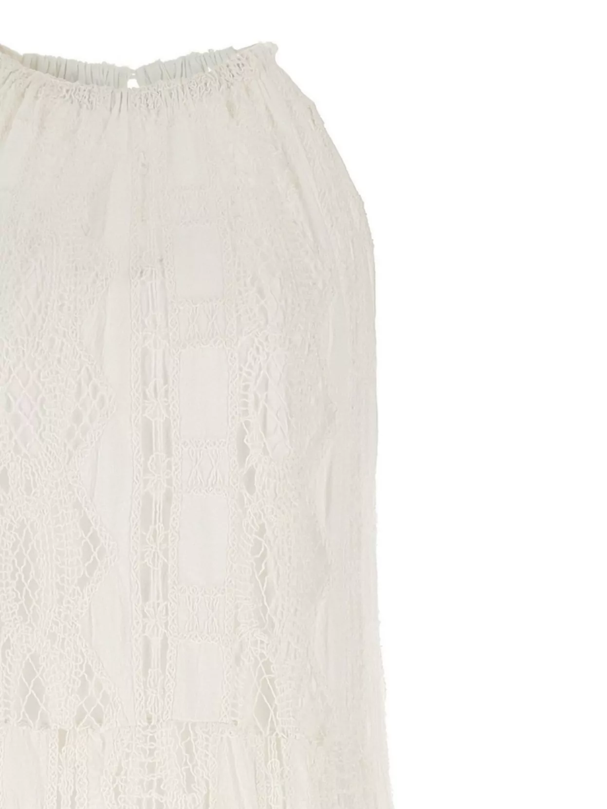 Pinko Layered Halter Dress Lace Accents