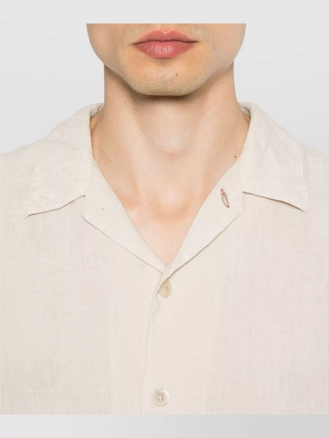 Paul Smith Short Sleeve Camp Collar Shirt With Straight Hem