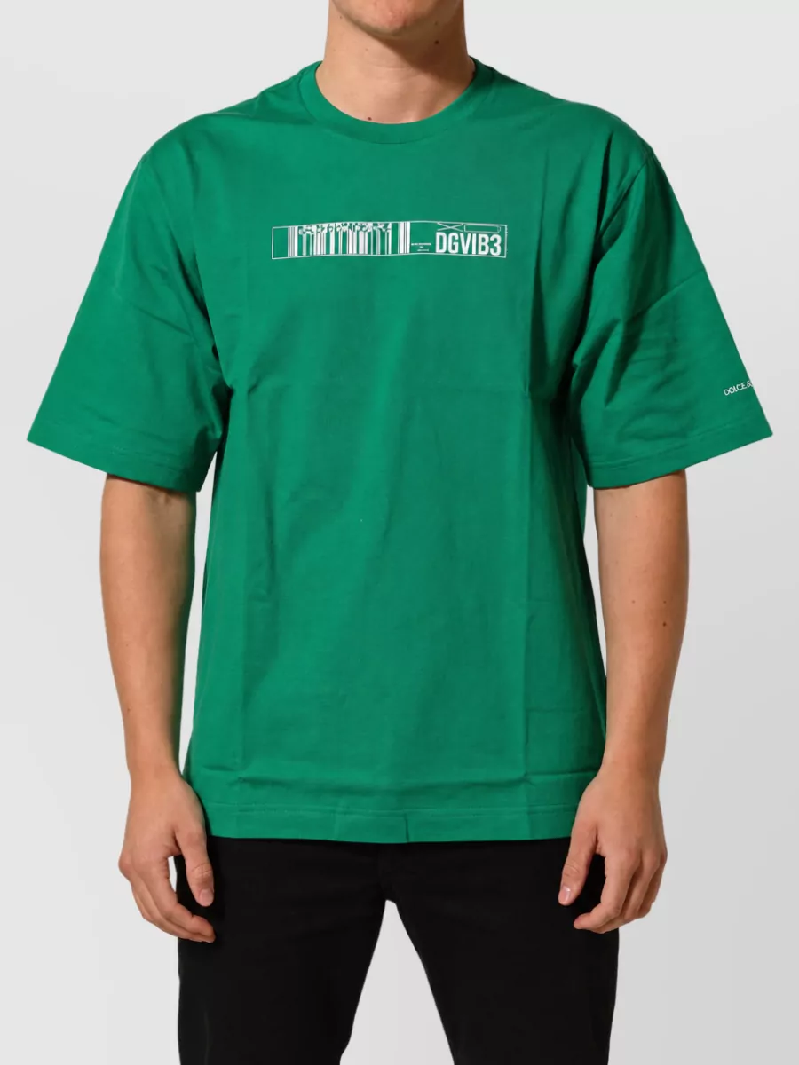 Dolce&Gabbana cotton printed crew neck t-shirt