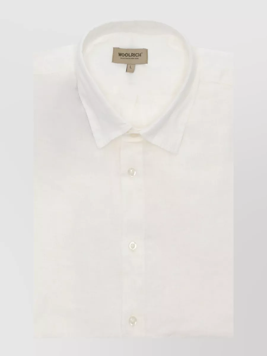 Woolrich linen long-sleeve shirt
