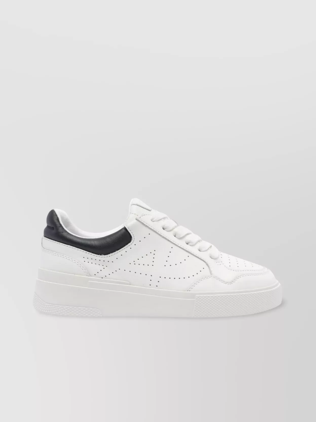 Ash Low Top Leather Sneakers With Round Toe
