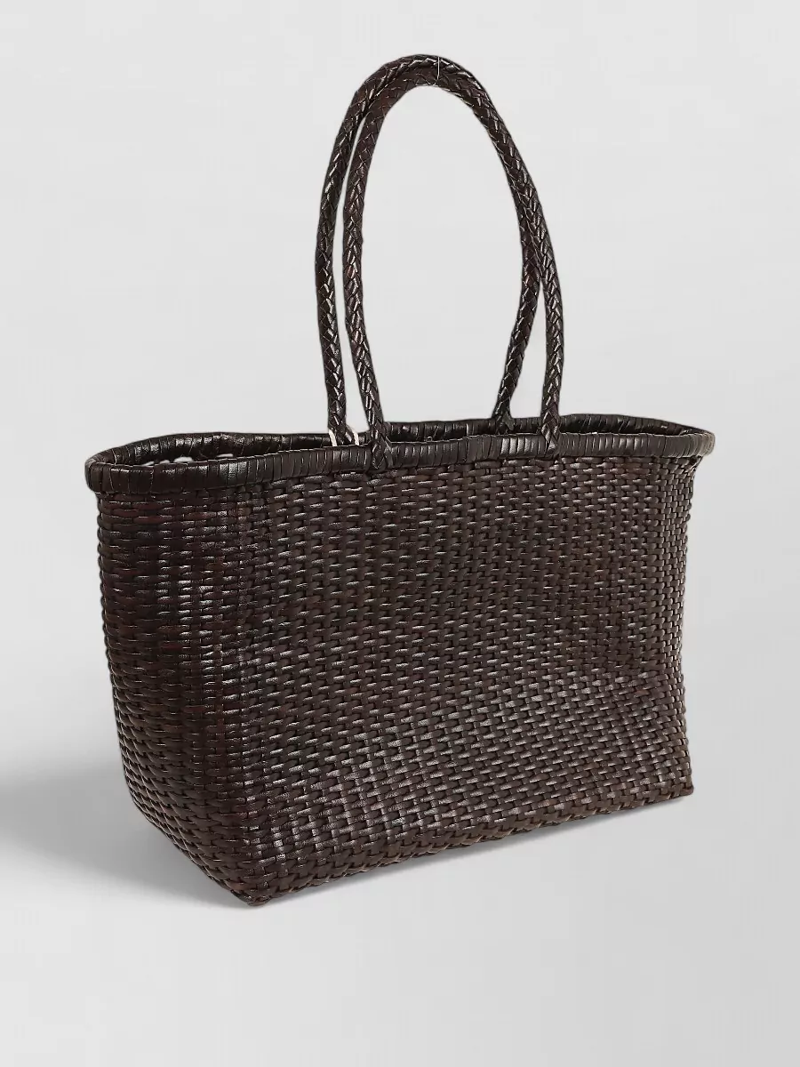 Dragon Diffusion Na Leather Basket Bag