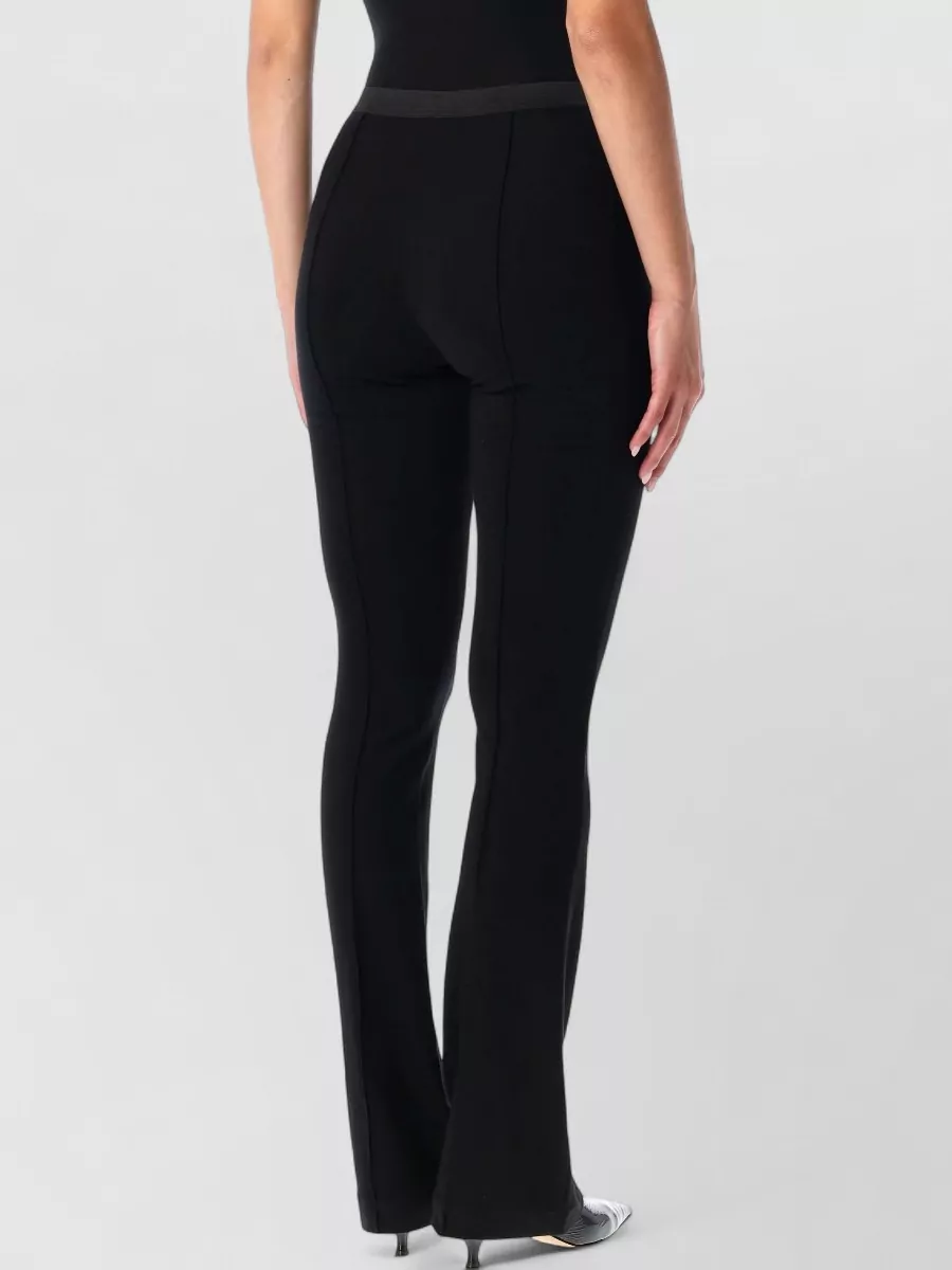 The Garment Viscose Blend High-Rise Flared Trousers