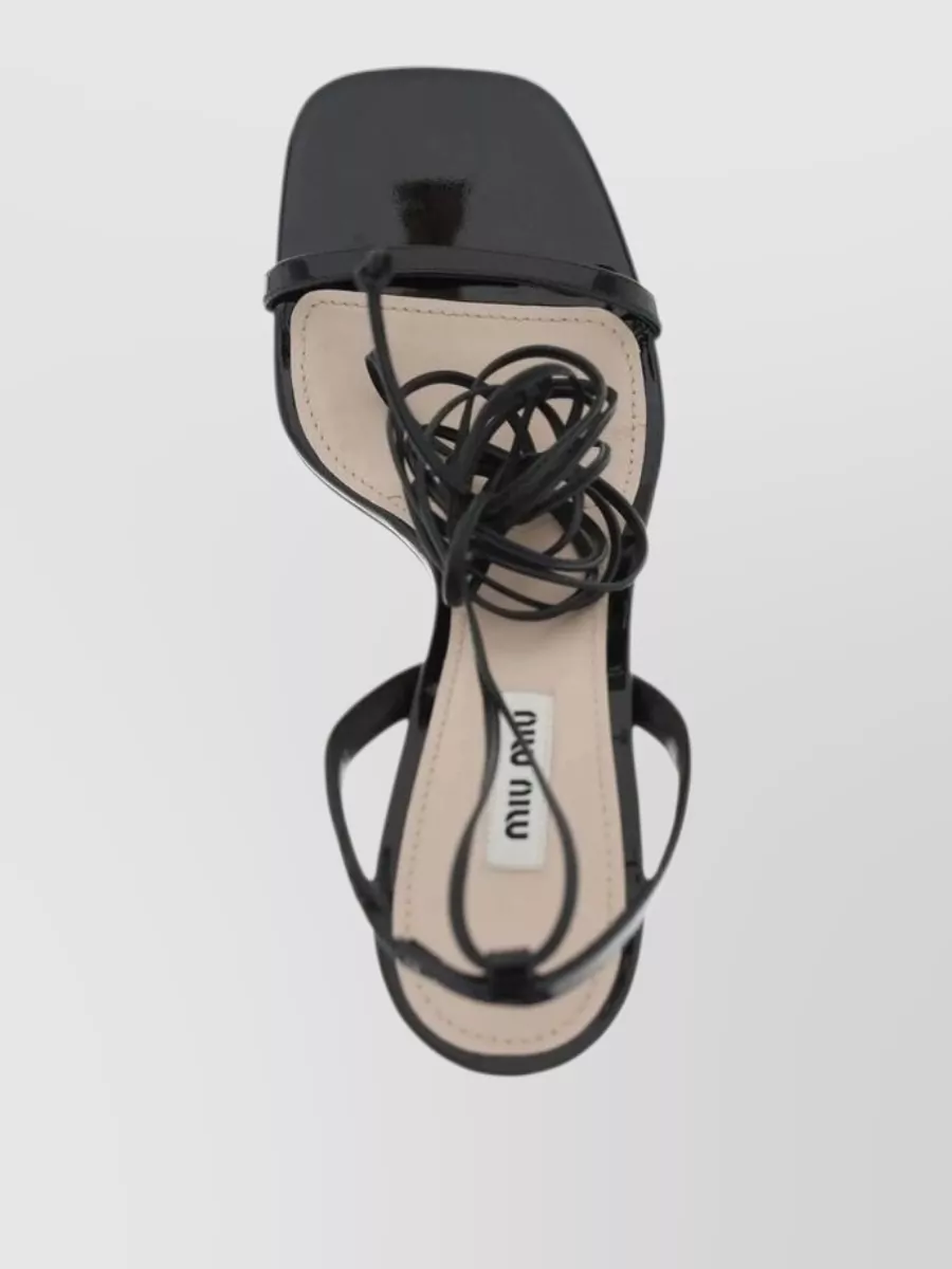 Miu Miu Calfskin Platform Sandals