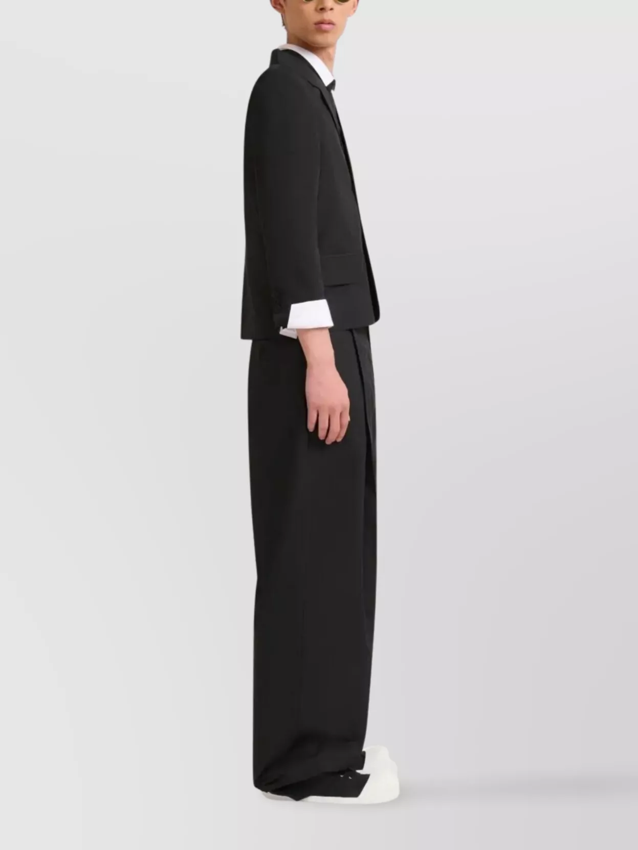 Marni Wide Leg Pleated Trousers With Belt Loops
