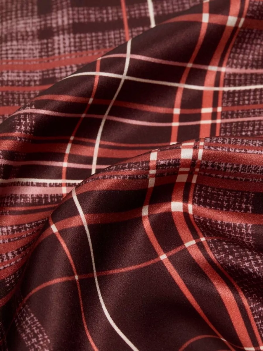 Acne Studios Checked Silk Scarf
