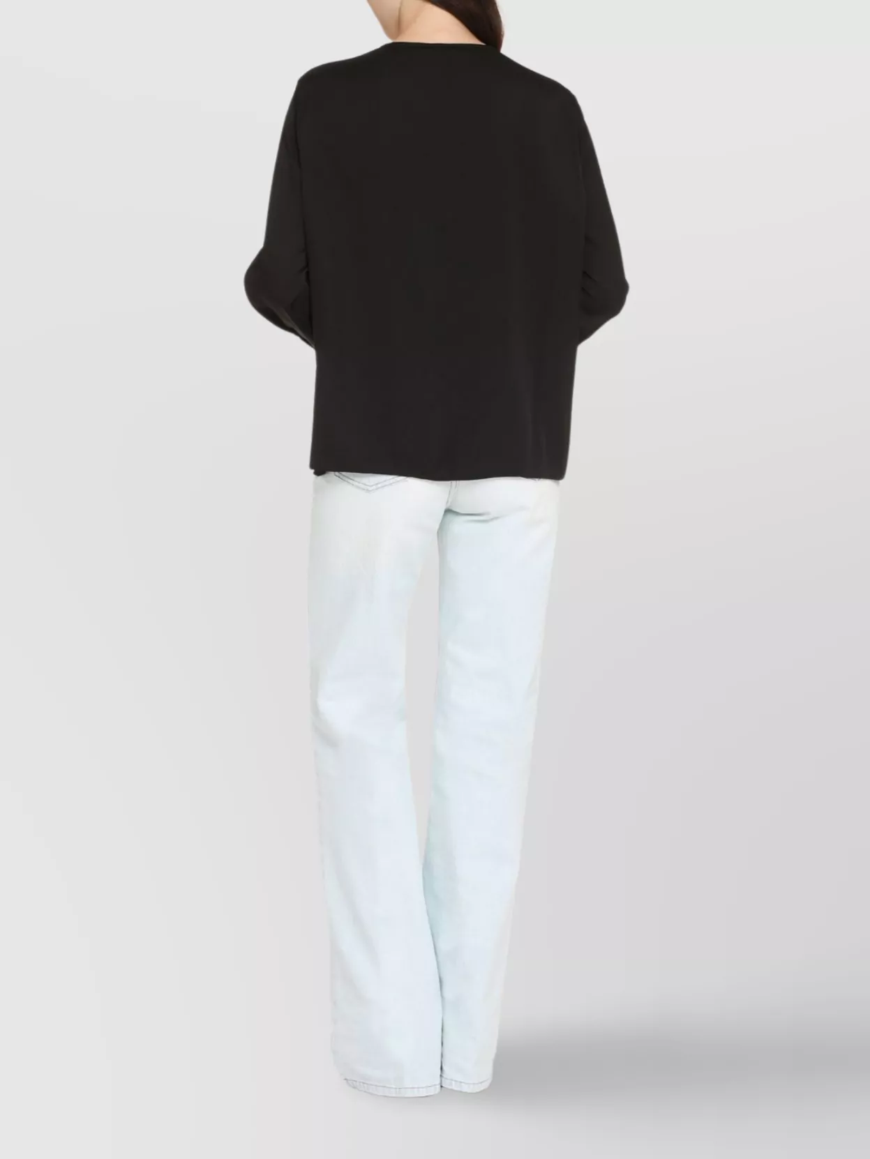 Boss Front Knot Silk Blouse