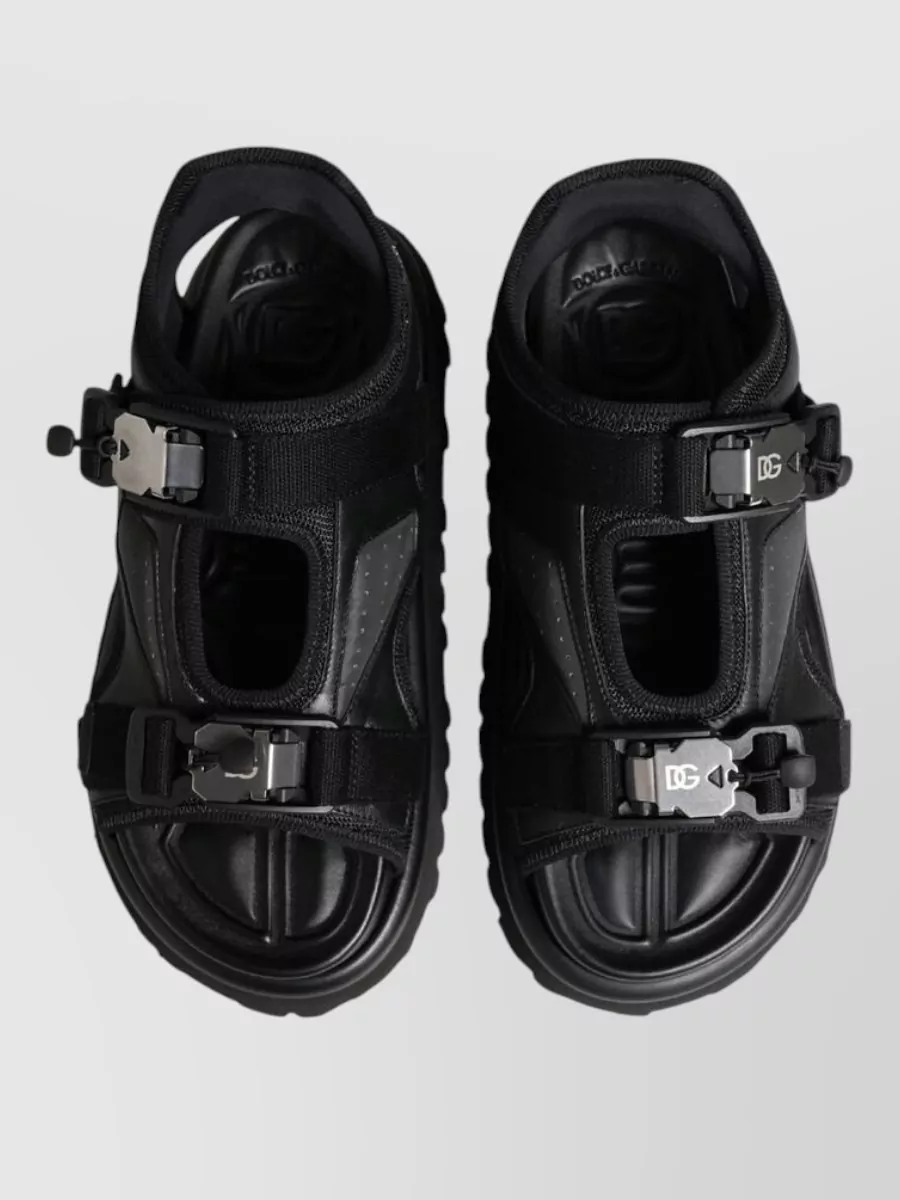Dolce&Gabbana Leather Chunky Sandals