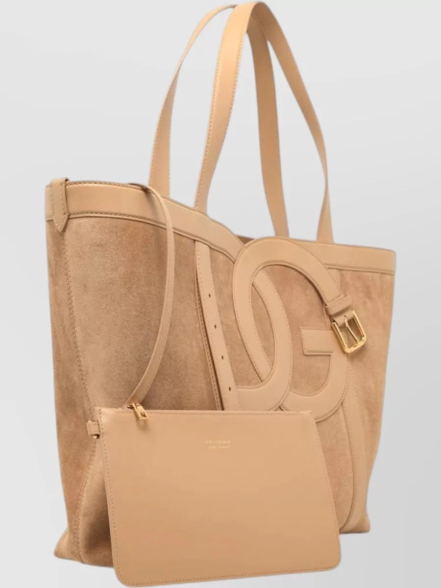 Dolce&Gabbana Small Shopping Leather Tote Bag