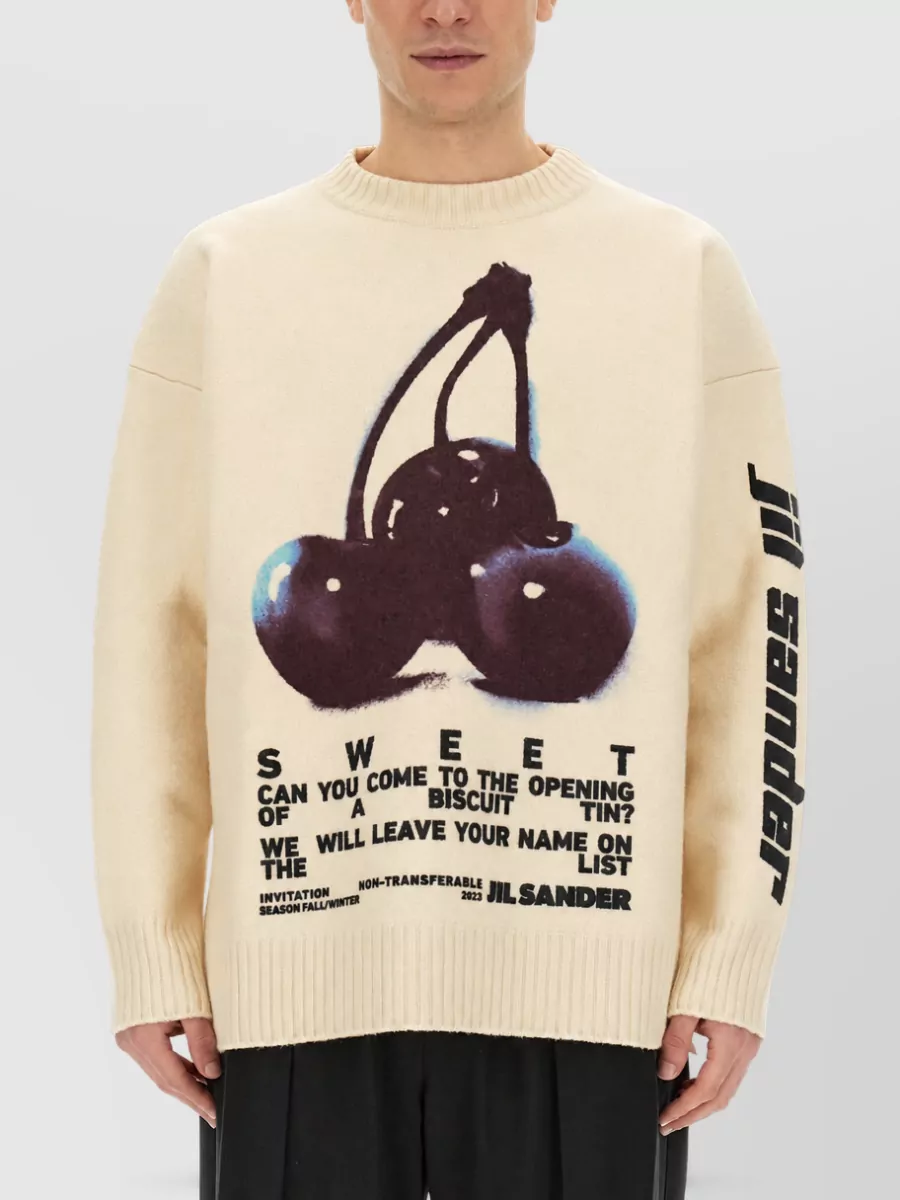 Jil Sander embroidered wool jumper