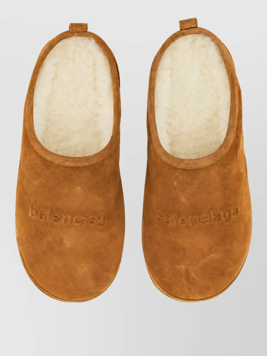 Balenciaga Leather Slippers
