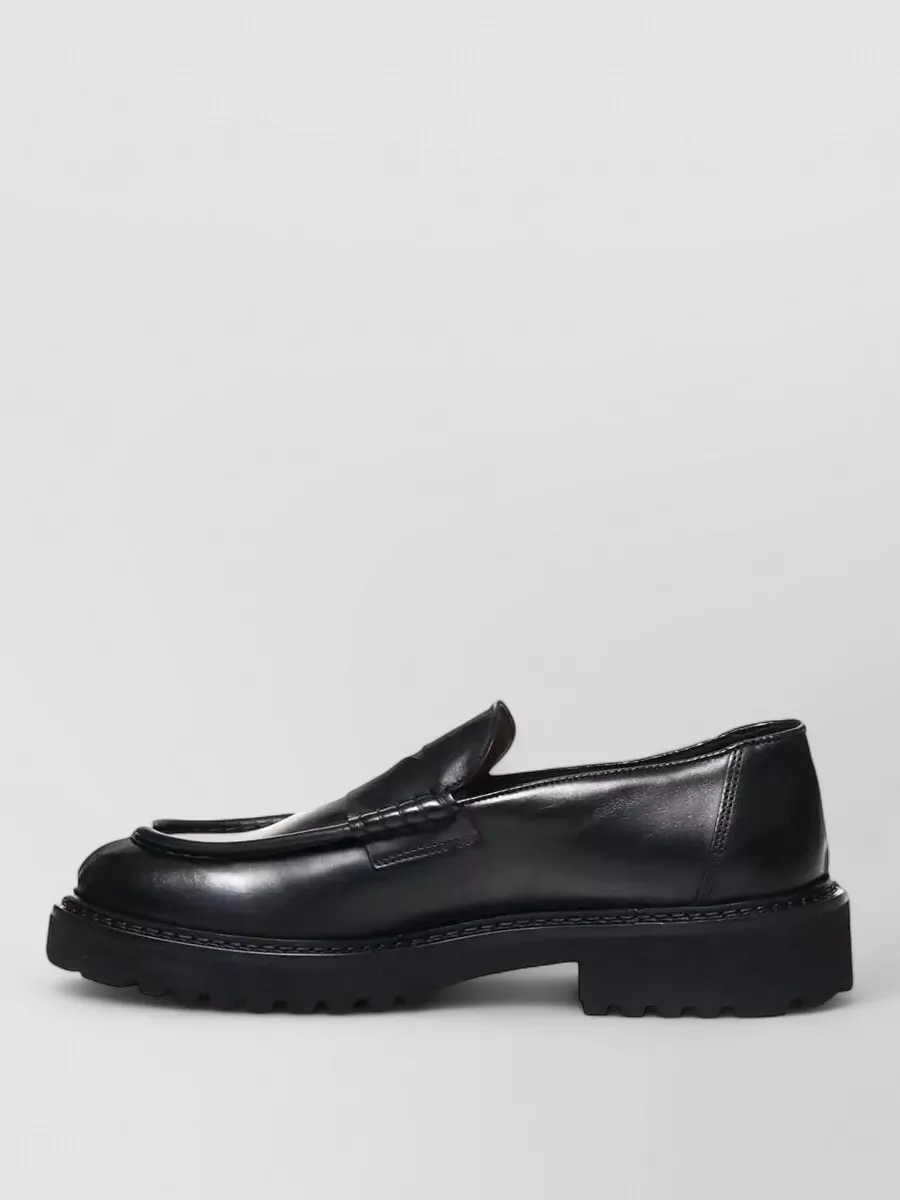 Doucal's Leather Penny Loafers