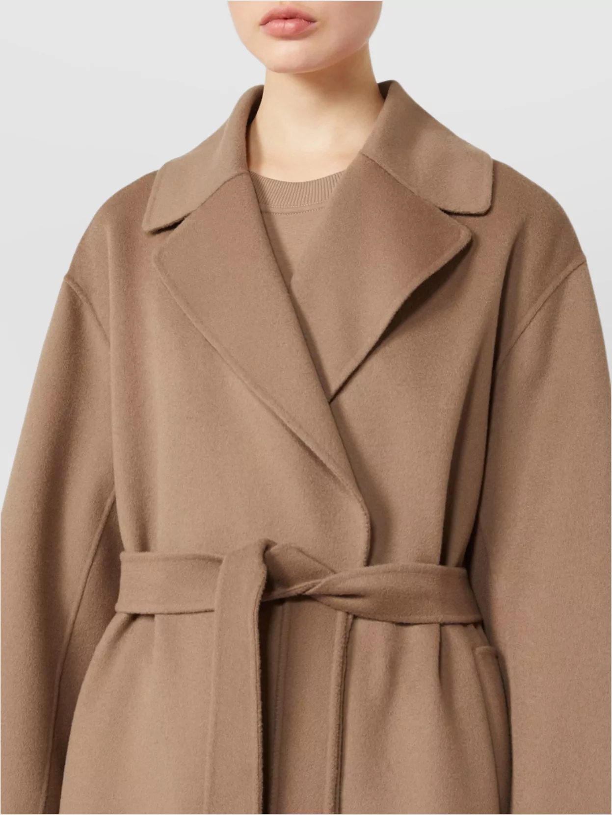 S Max Mara Waist Belted Long Length Coat