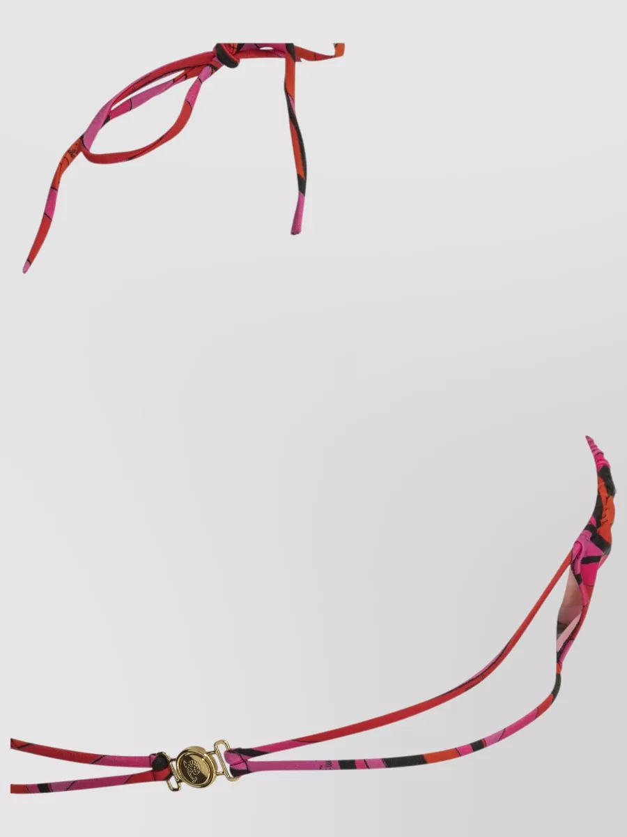Pucci Printed Halterneck Bikini Top