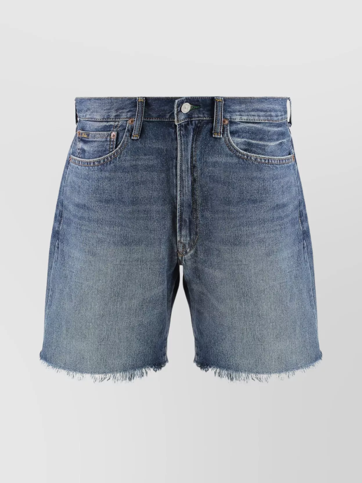 Polo Ralph Lauren Casual Denim Bermuda Shorts Featuring Pockets