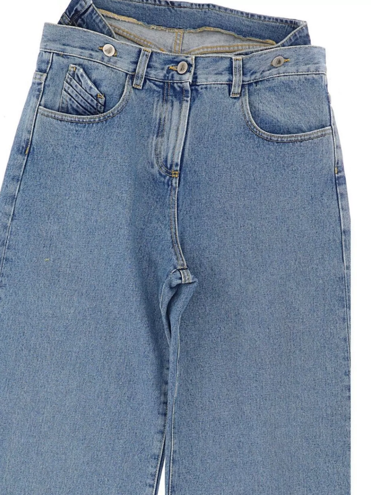 The Attico Wide Leg Long Trousers