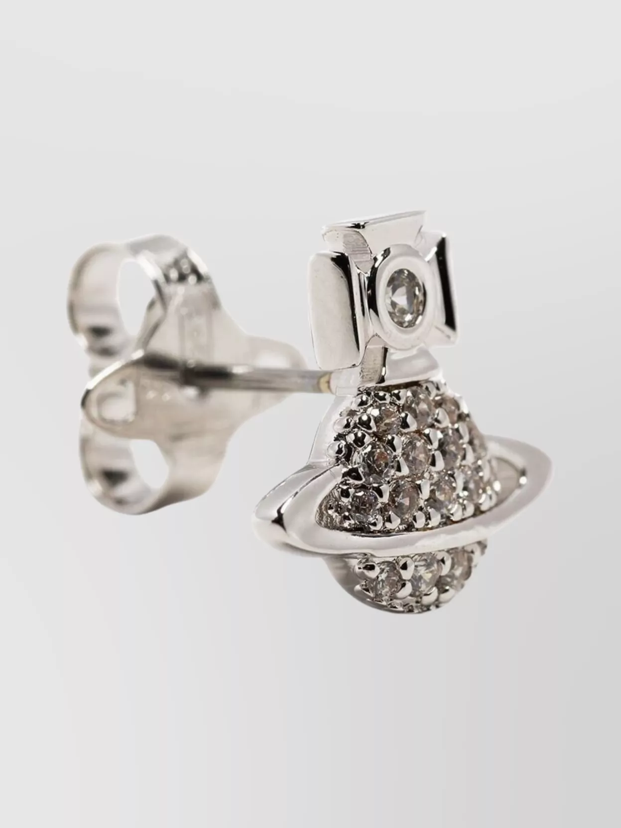 アクセサリー vivienne westwood orb zirconia earring Vivienne Westwood Orb Cross Cubic Zirconia Earrings | Gold