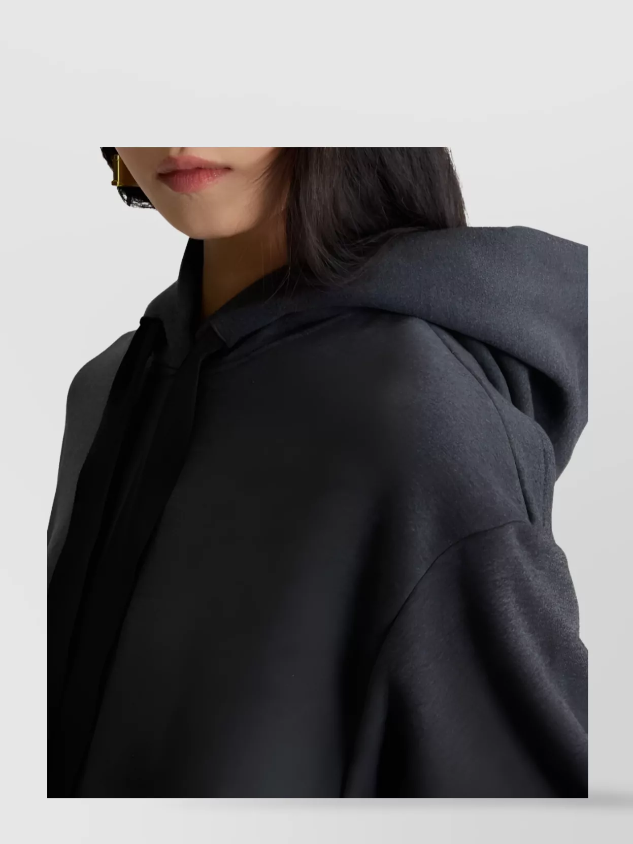 Patou Hooded Dress With Ruffled Hem Detail