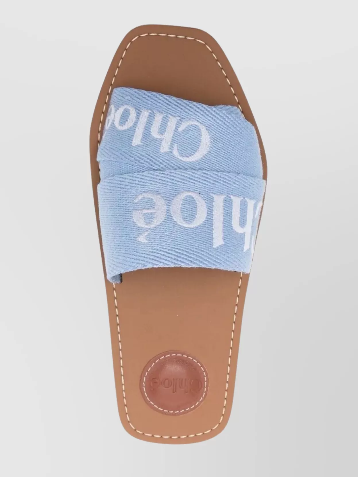 Chloé "Woody" Slippers Contrast Stitching