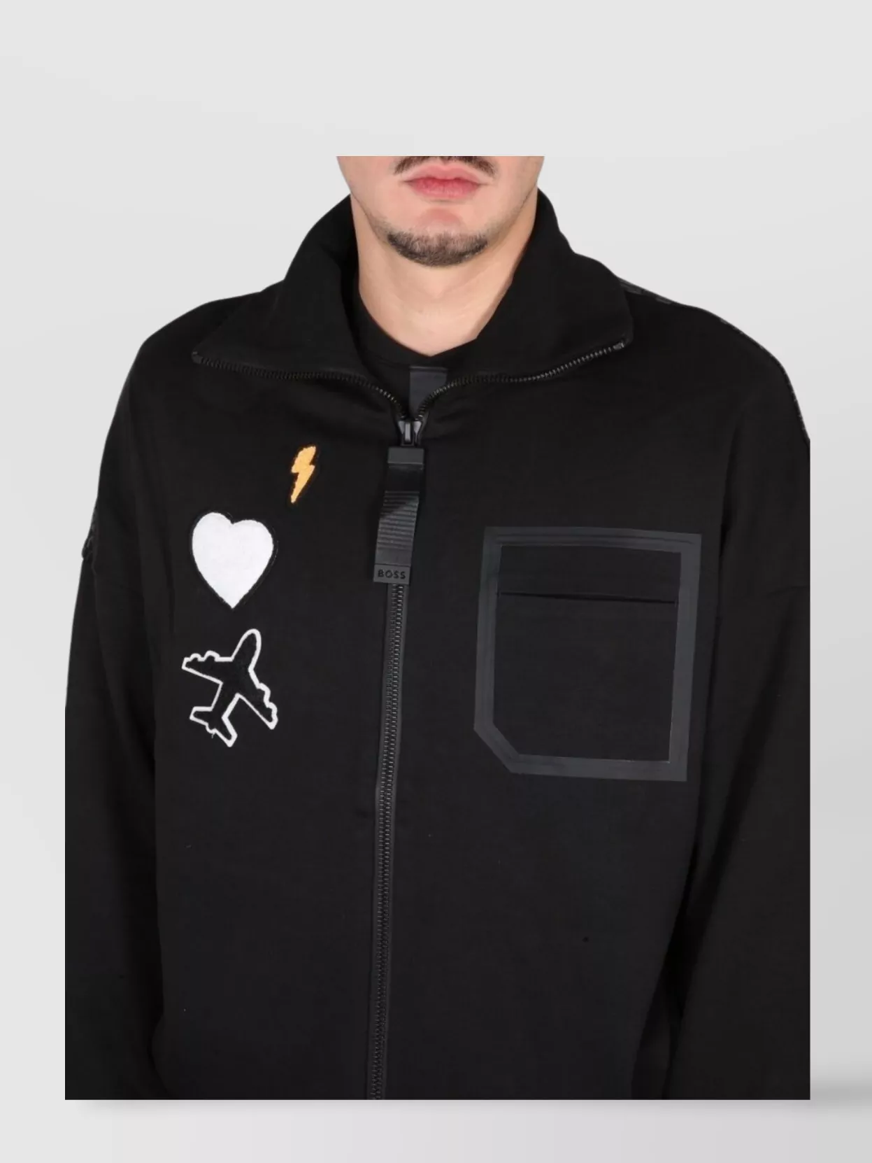 Boss Logo High Neck Sweatshirt