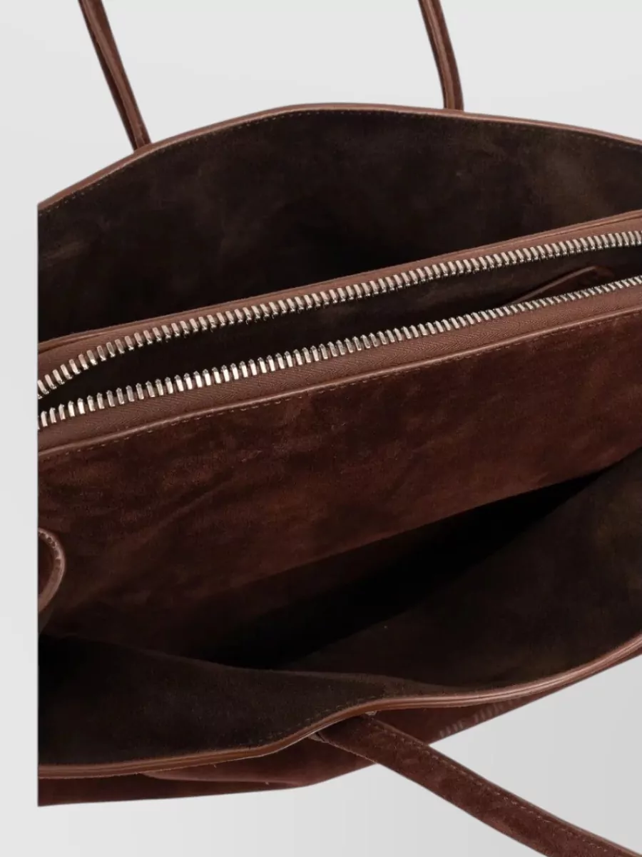 The Attico Medium Suede Leather Tote Bag