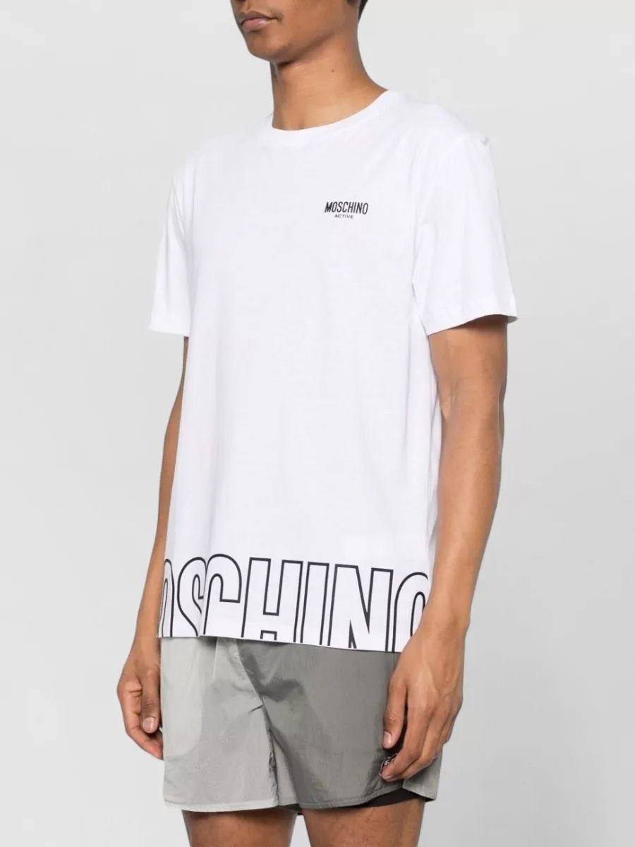 Moschino Cotton Logo-Print Short-Sleeve T-Shirt