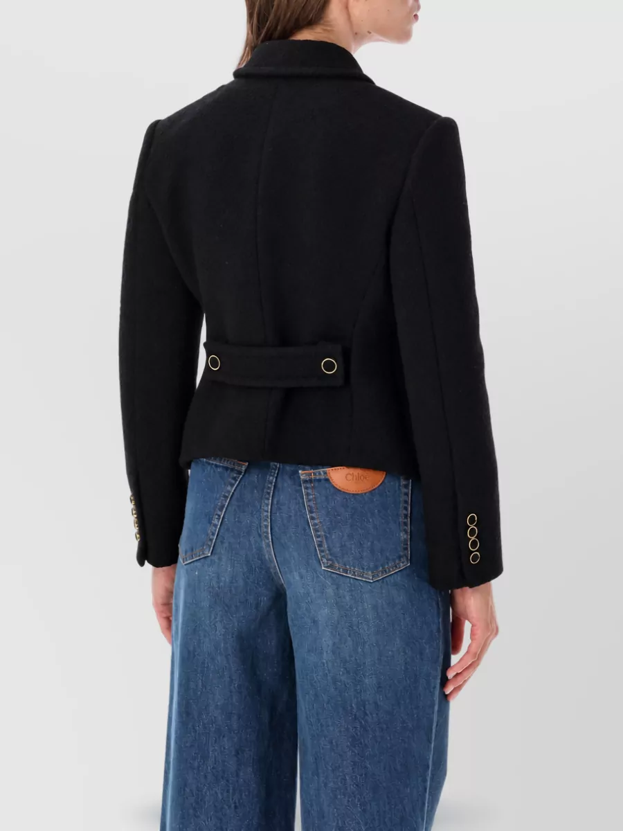Chloé Wool Bouclé Tailored Jacket