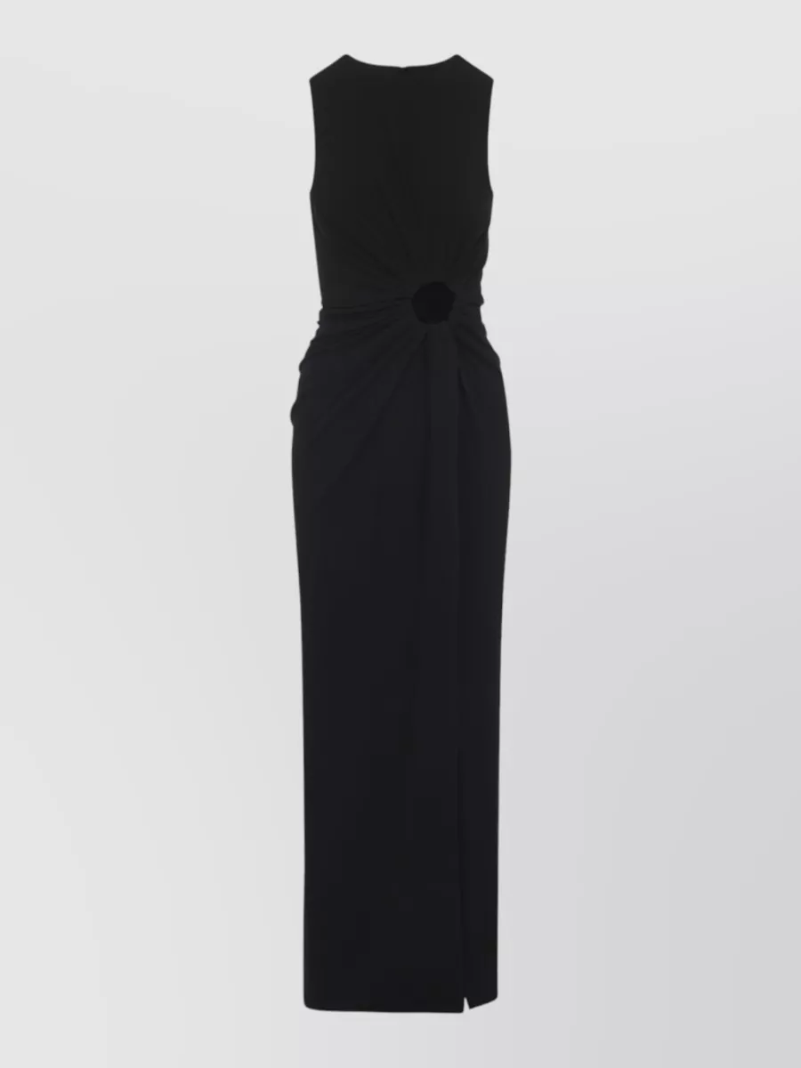 Sportmax viscose cutout sleeveless maxi dress