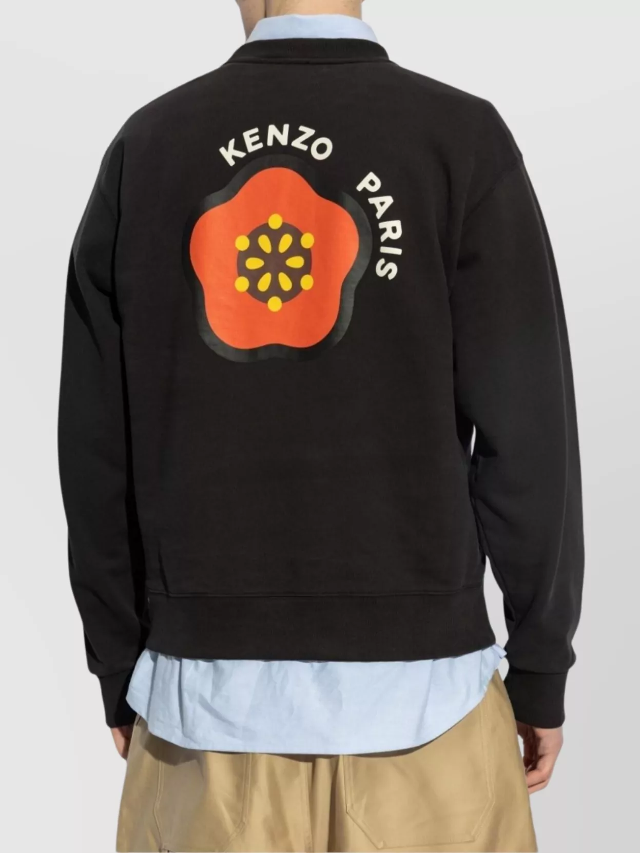 Kenzo Crew Neck Long Sleeves Cuffs And Hem