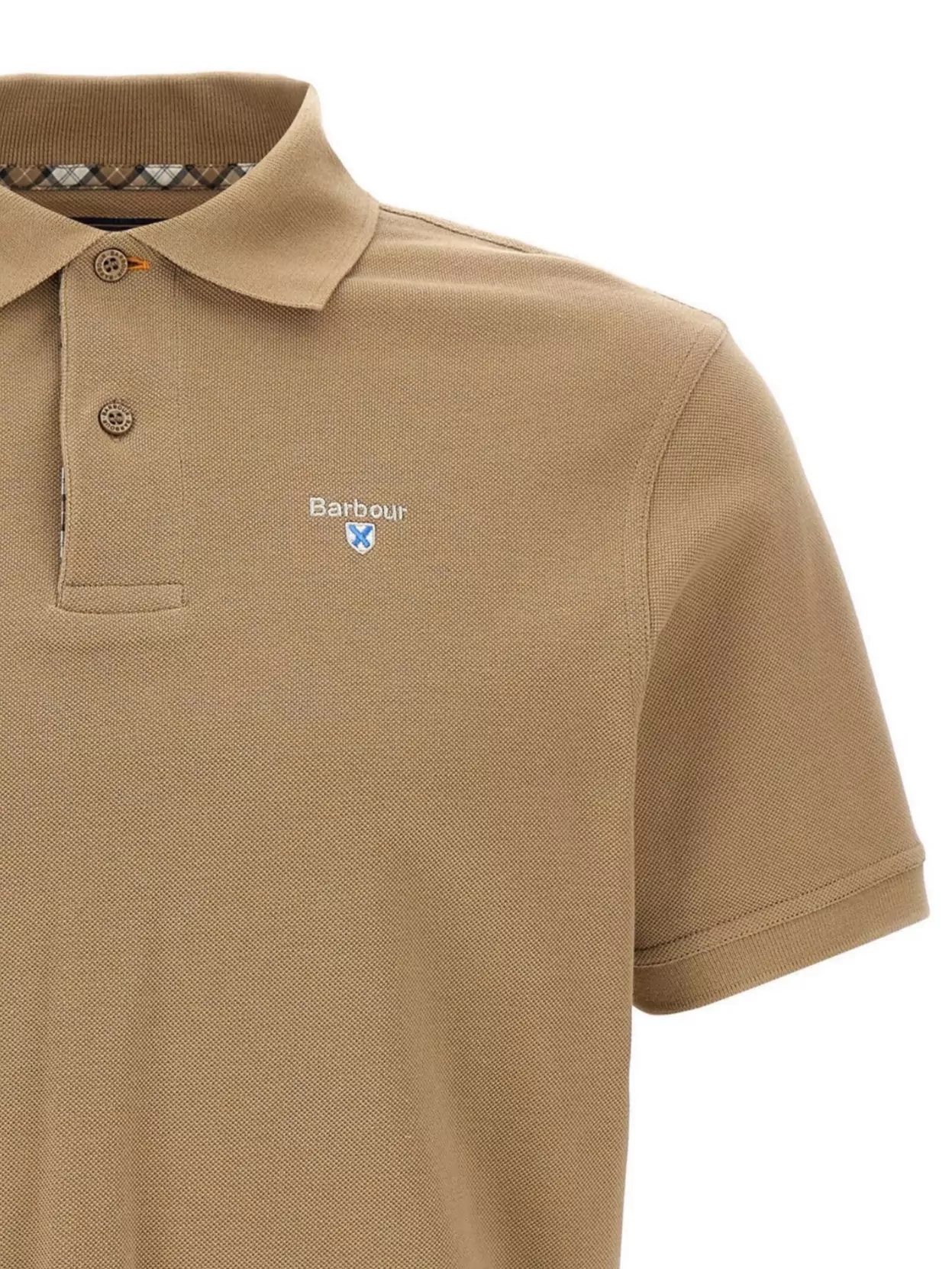 Barbour Checkered Piqué Polo Shirt