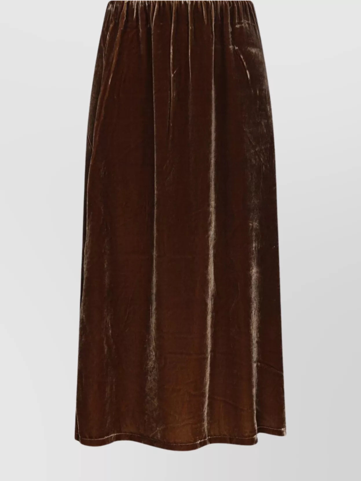 By Malene Birger Elastic Waistband Velvet Texture Skirt