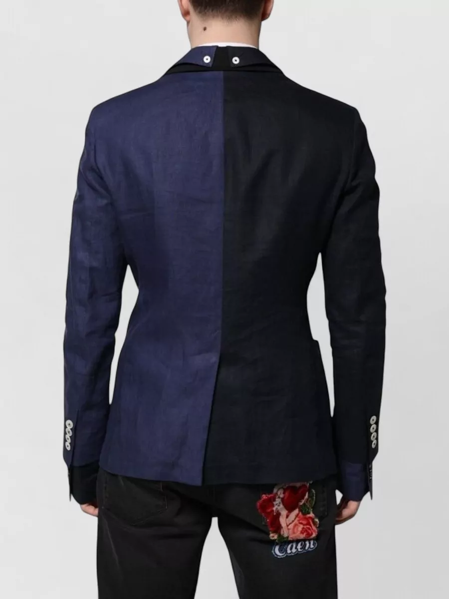 Dolce&Gabbana Linen Blend Double-Breasted Blazer