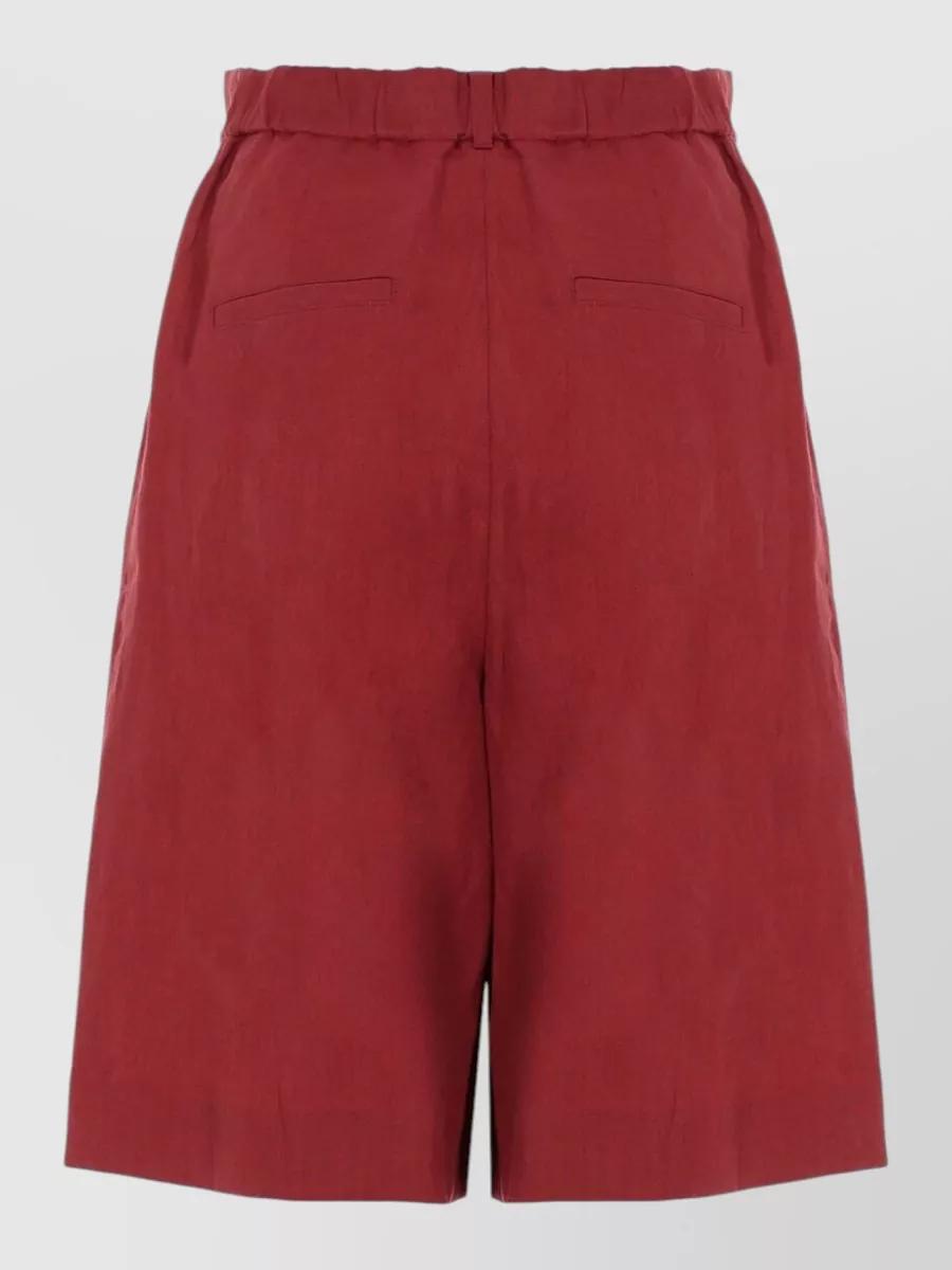 Max Mara Linen Wide-Leg Shorts