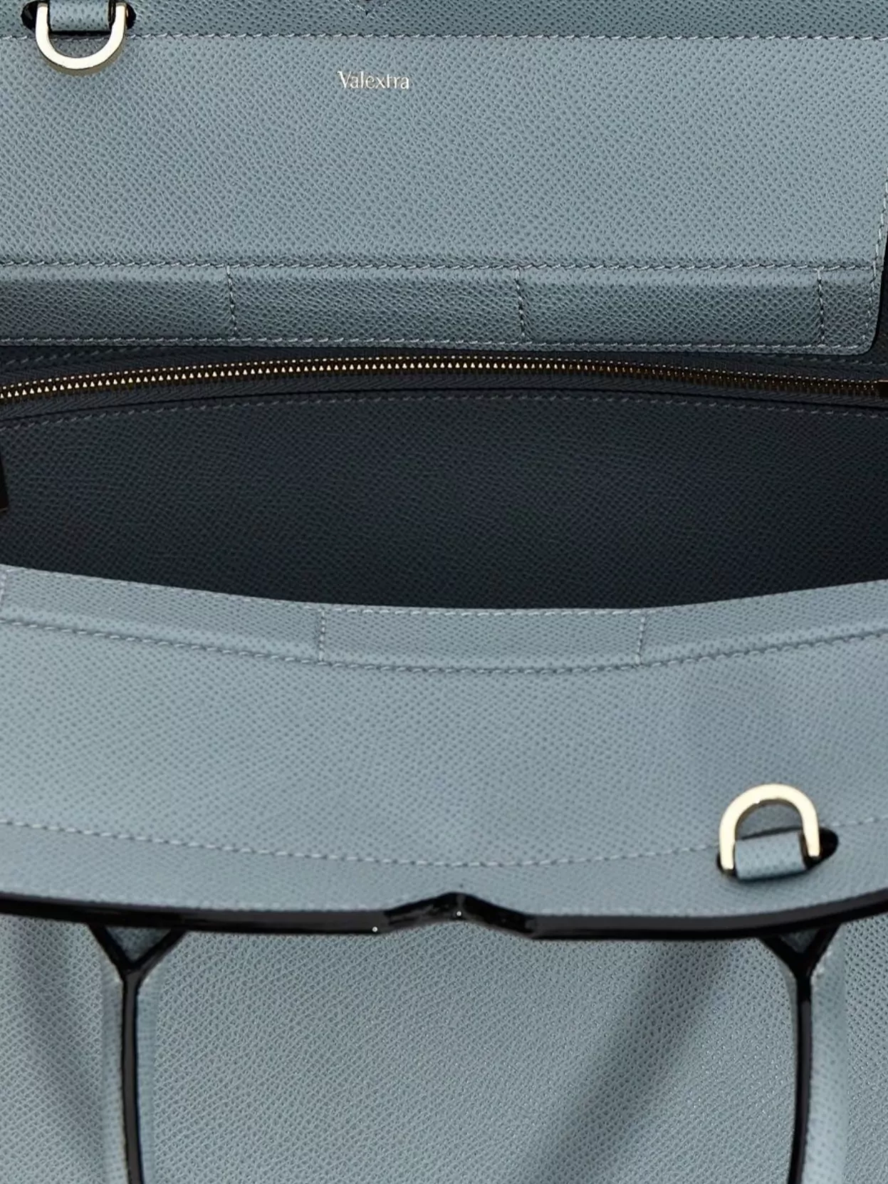 Shop Valextra Medium Structured Handbag Metal Hardware