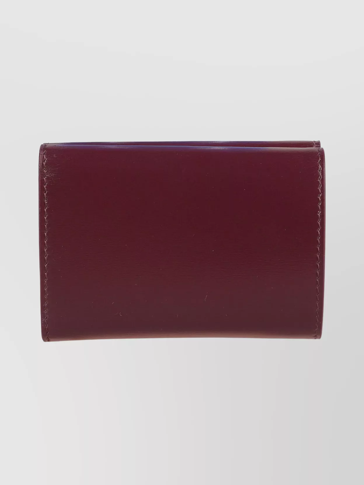 Jil Sander Compact Leather Wallet For Essentials In Red