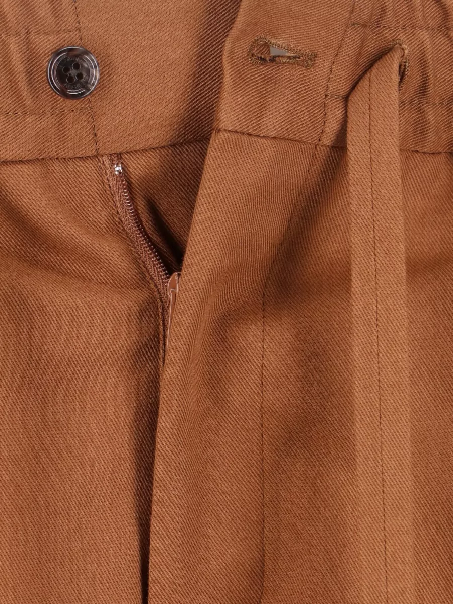 Valentino Straight Trousers Side Pockets Button Detail
