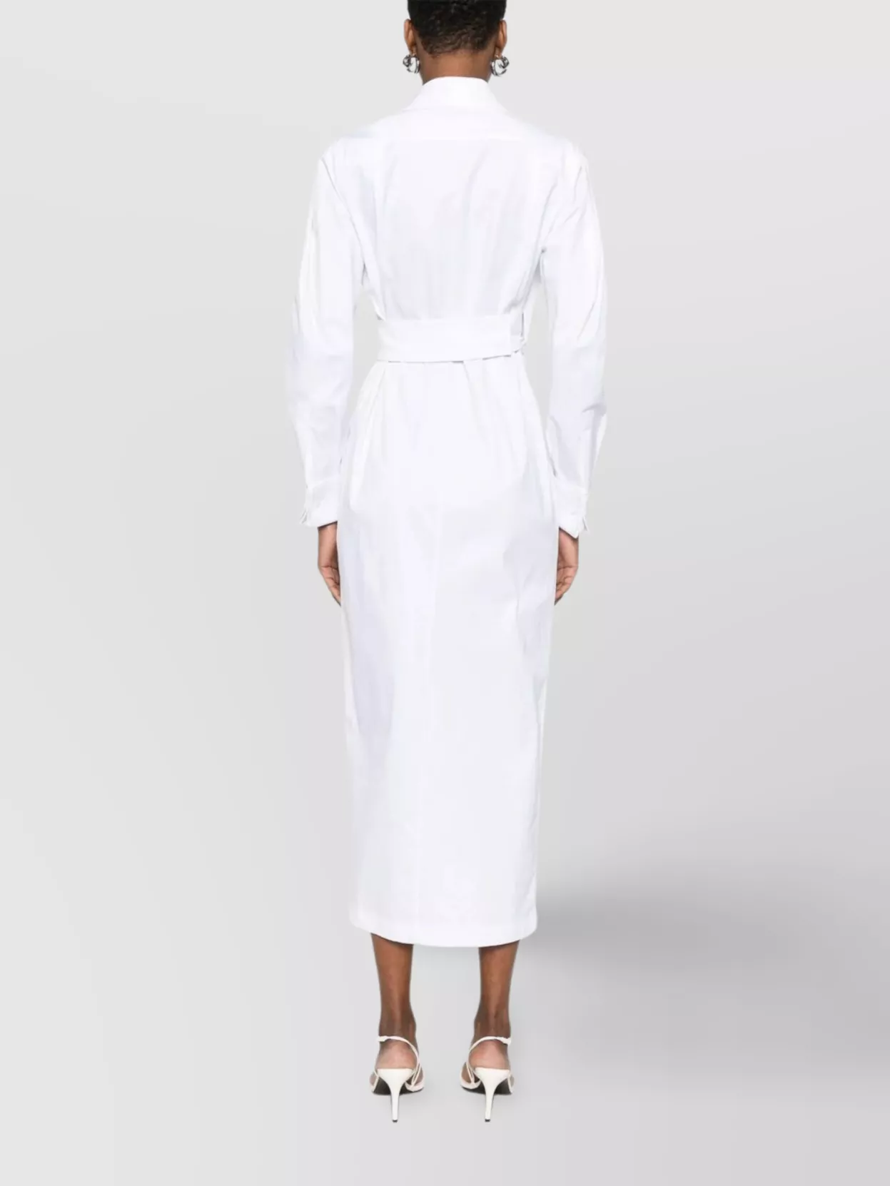 Max Mara Midi Wrap Dress Long Sleeves