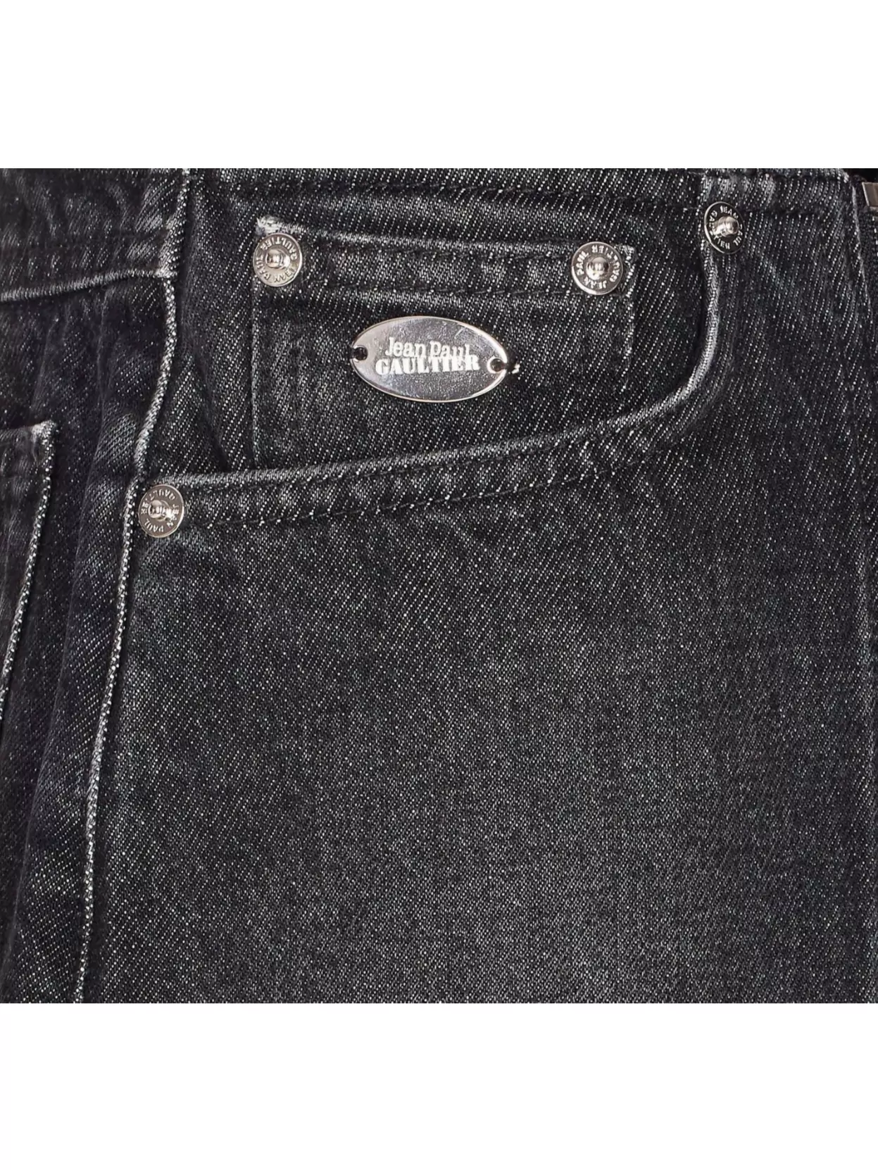 Jean Paul Gaultier Mini Skirt With Pockets And Belt Loops In Black
