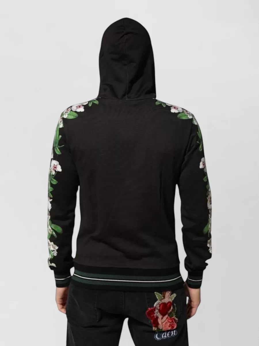Dolce&Gabbana Floral Logo-Print Hoodie