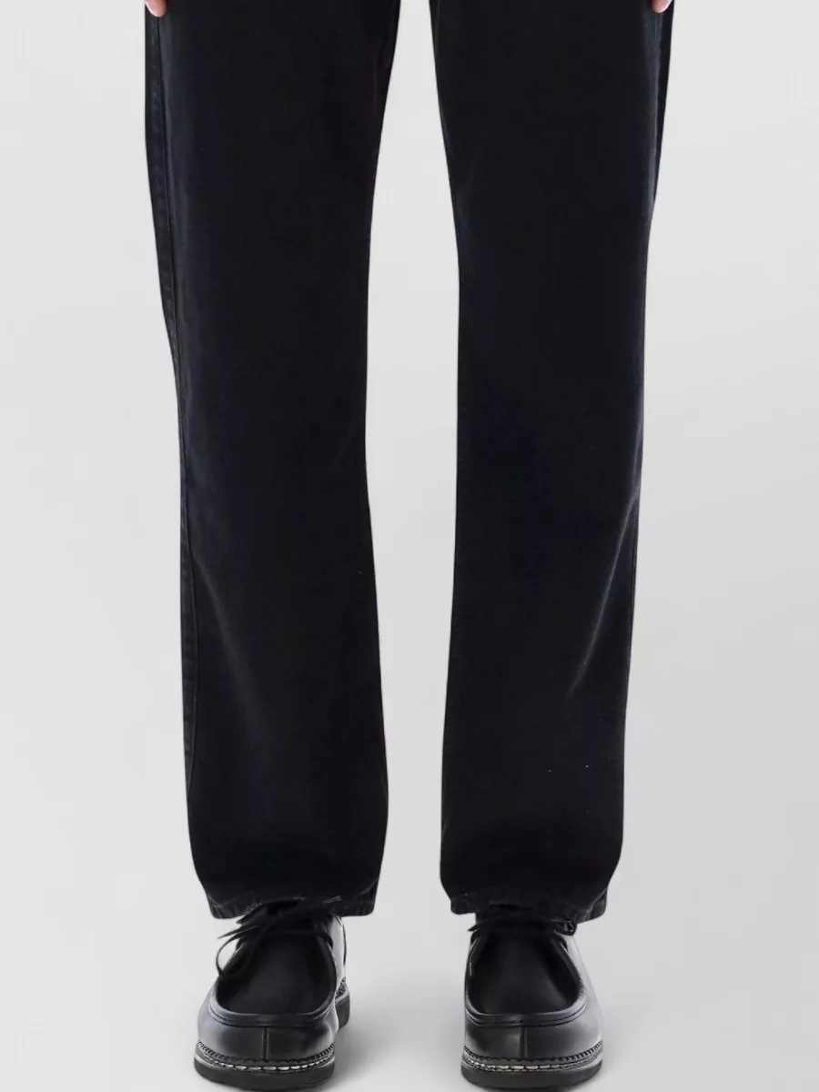 Represent denim mid-rise straight-leg jeans