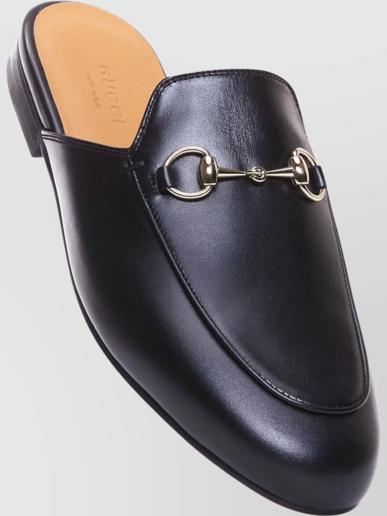 Gucci Open Back Princetown Slipper Round Toe